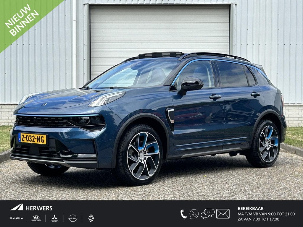 Lynk & Co 01 1.5 / Schuif-kantel Dak / Trekhaak / Stoelverwa, Auto's, Lynk & Co, Stof, Euro 6, Blauw, 120 €/maand