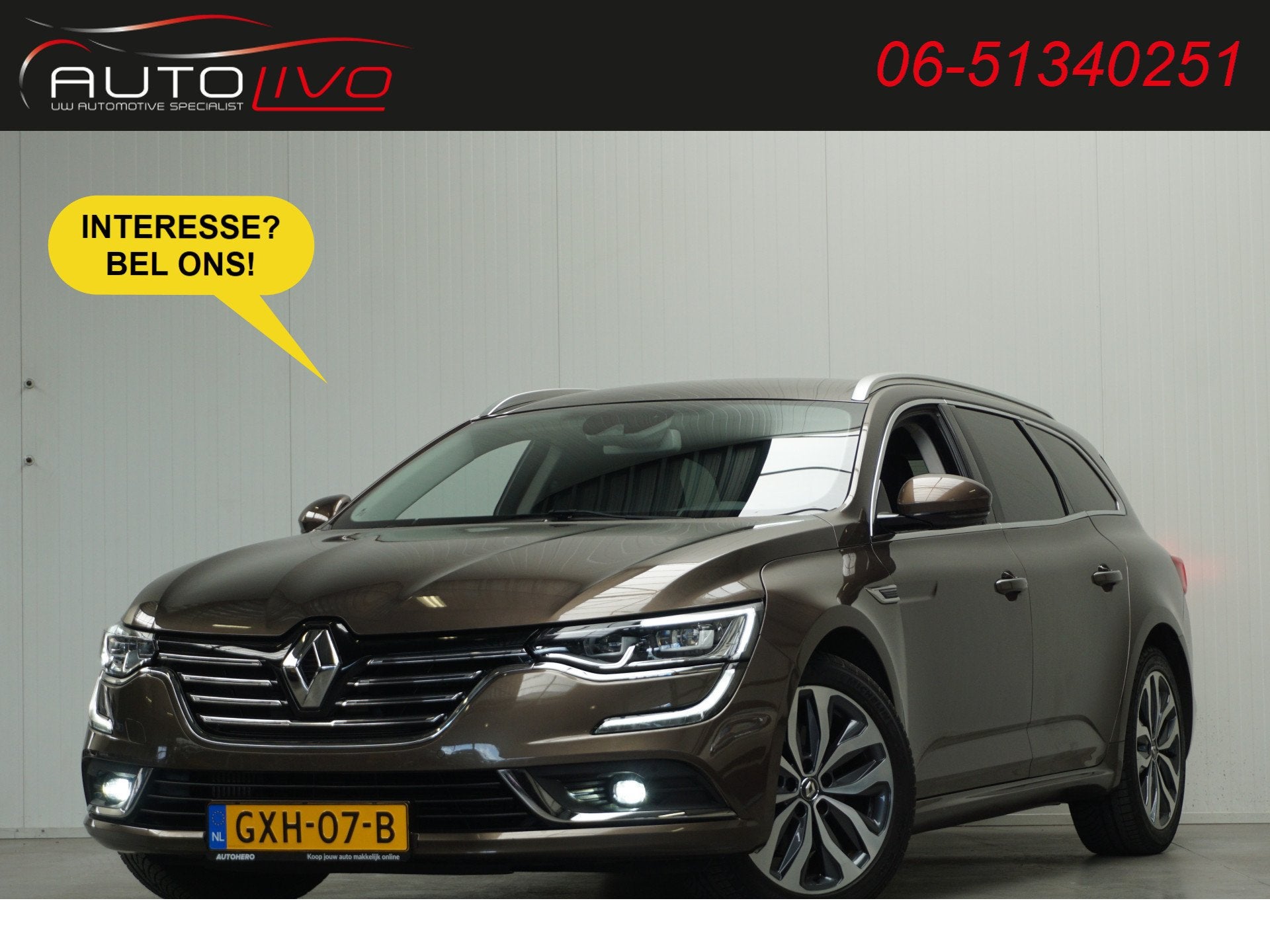 Renault Talisman Estate 1.6 TCe Intens AUTOMAAT! 200 PK! MAS, Auto's, Renault, Dealer onderhouden, 1618 cc, Gebruikt, Leder en Stof
