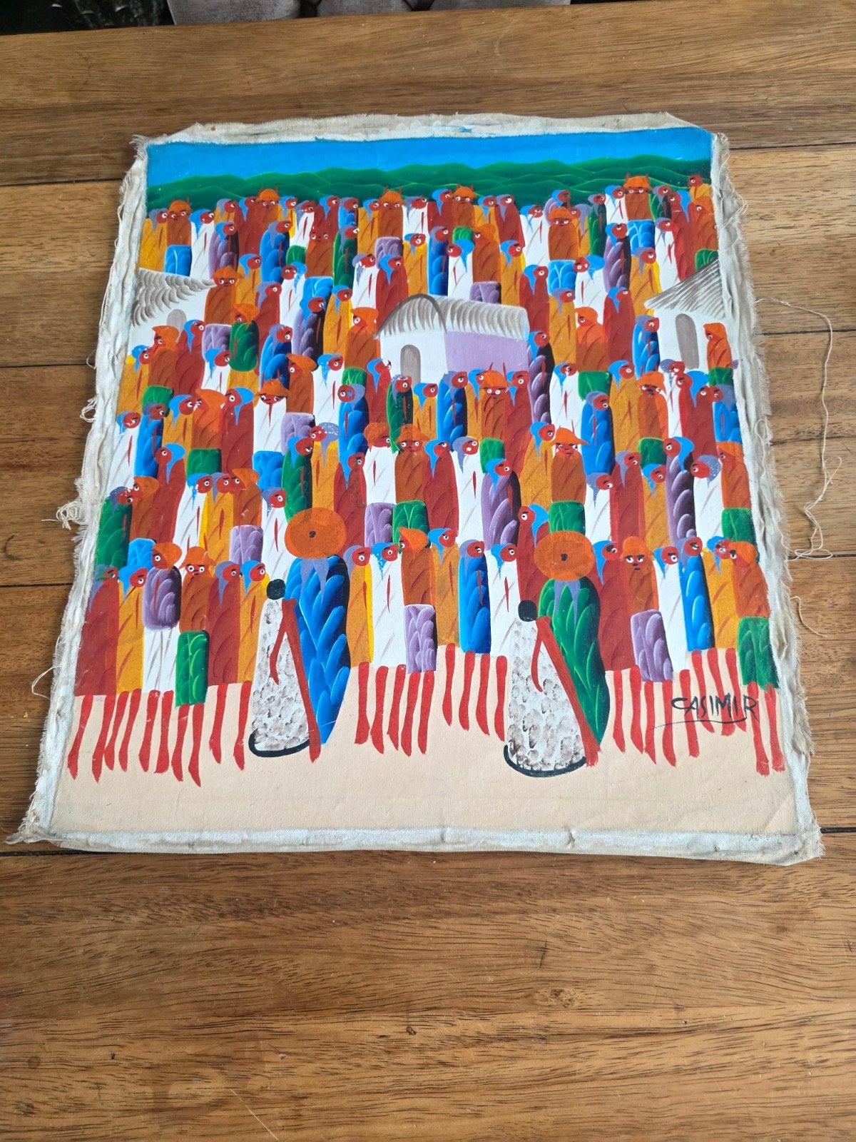 Origineel doek Casimir - 60x50 cm - Gesigneerd, Antiek en Kunst, Ophalen of Verzenden
