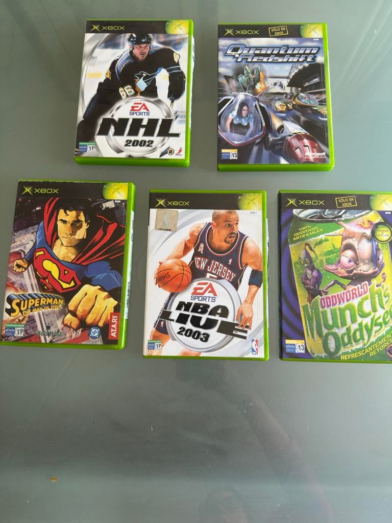 Xbox Games: NHL 2002, Quantum Redshift, Superman, NBA Live, Ophalen, Gebruikt, Overige genres, 1 speler
