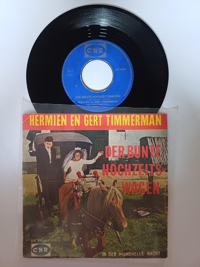 Hermien en Gert Timmerman - Der bunte hochzeits wagen, Gebruikt, 7 inch, Single, Ophalen of Verzenden