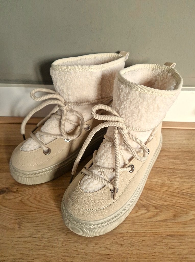 Snowboots enkellaarzen teddy maat 40 = maat 39, Verzenden, Beige, Snowboots, Nieuw
