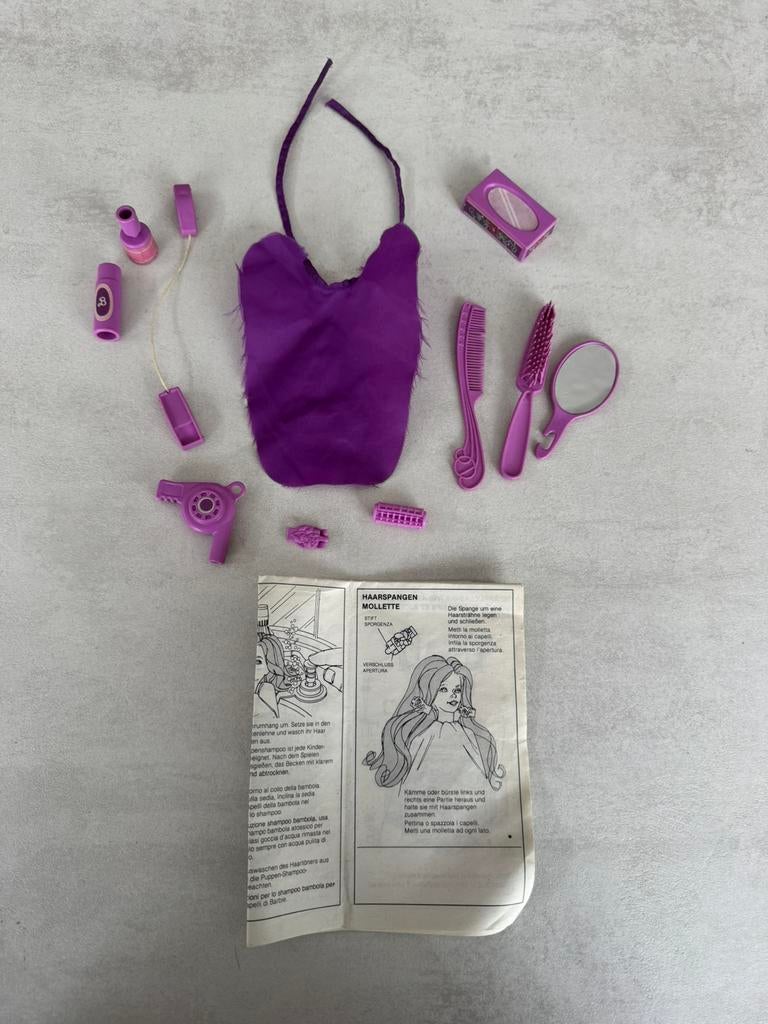 Barbie kapper salon jaren 80 accessoires, Ophalen of Verzenden, Gebruikt, Accessoires