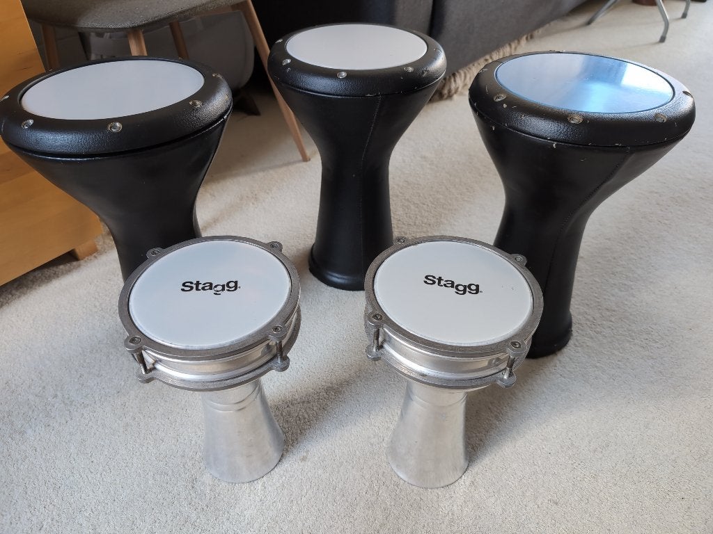 1 Grote Darbuka Blijft Over, Muziek en Instrumenten, Ophalen, Gebruikt, Trommel