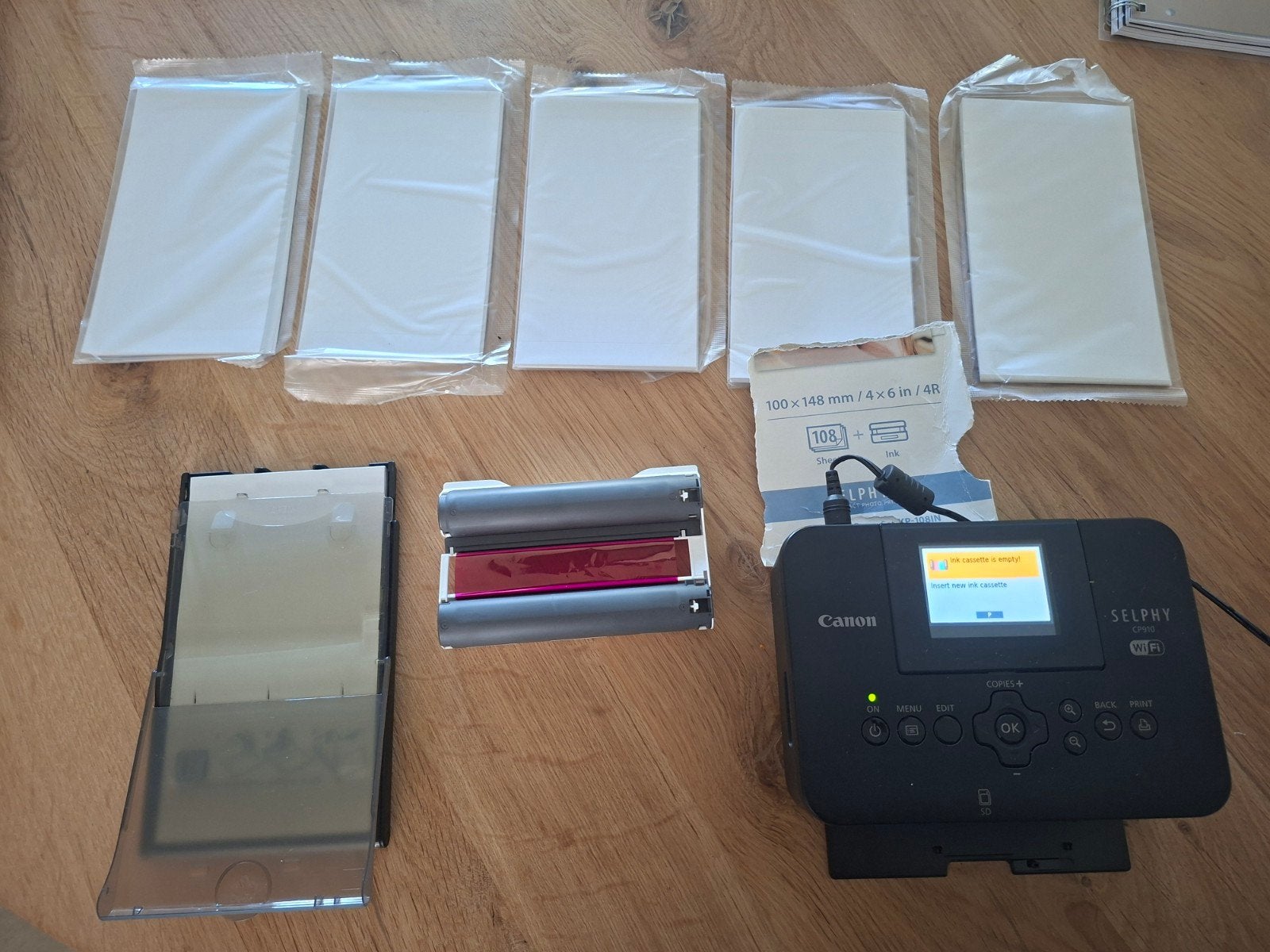 Canon Selphy CP910 defect voor onderdelen of het papier, Glanzend, Ophalen of Verzenden, Canon, Niet werkend