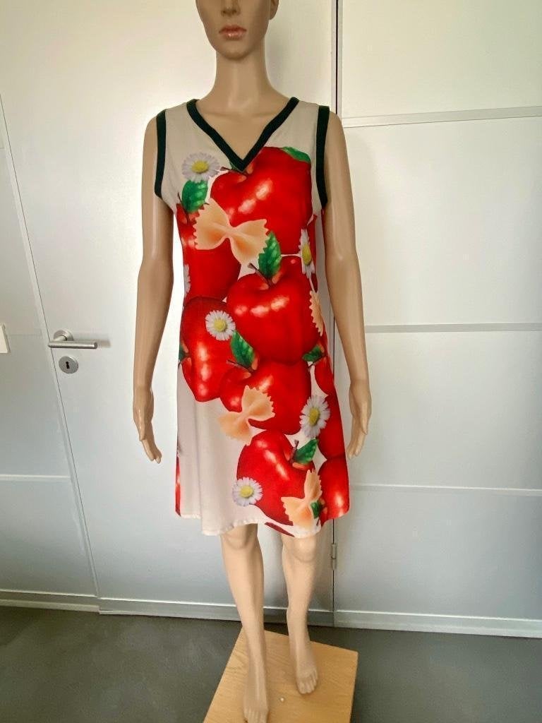 F692 Nieuw: Smash maat 36/38=S/M jurk jurkje rood/beige, Kleding | Dames, Jurken, Nieuw, Knielengte, Maat 36 (S), Rood