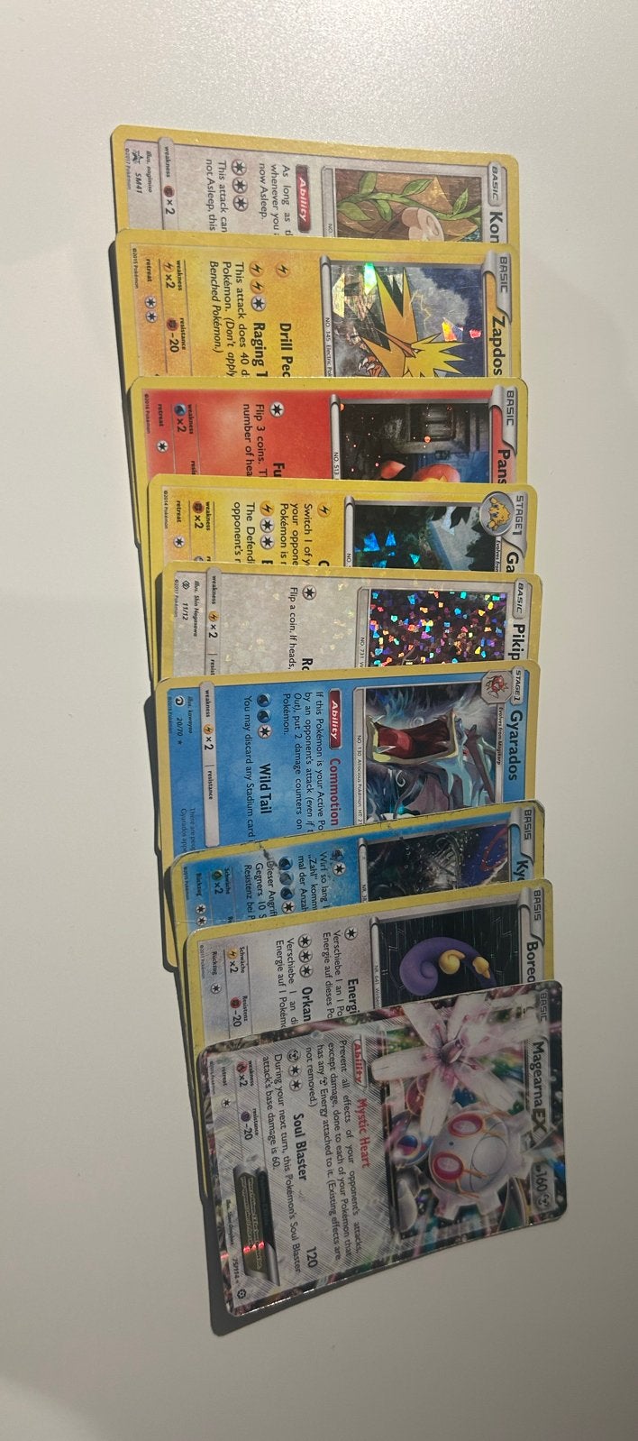 Pokémon Kaarten Collectie allemaal holo., Ophalen, Zo goed als nieuw, Meerdere kaarten