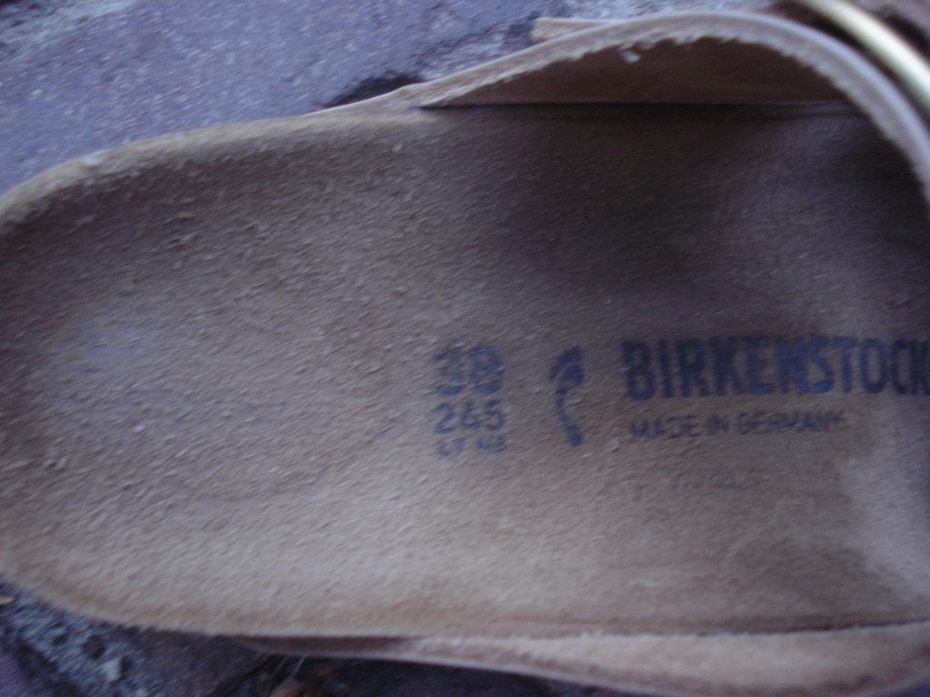 BIRKENSTOCK DOUBLE BIG BUCKLE 38 GRATIS VERZENDING PER POST, Slippers, Verzenden, Beige, Zo goed als nieuw