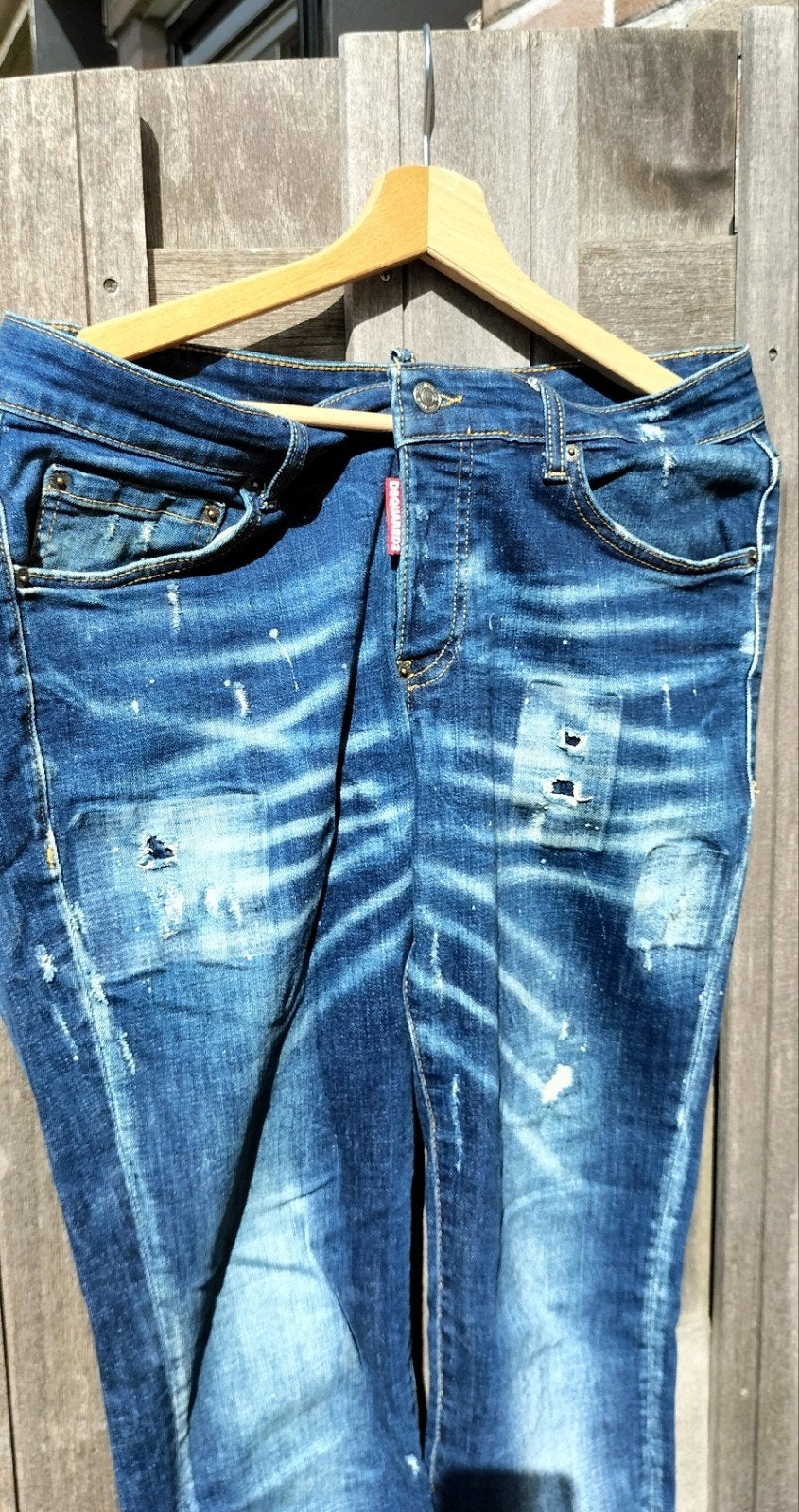 Dsquared2 Slimjeans Maat 46 - Zo goed als nieuw, Kleding | Heren, Spijkerbroeken en Jeans, Dsquared2, Blauw, W32 (confectie 46) of kleiner
