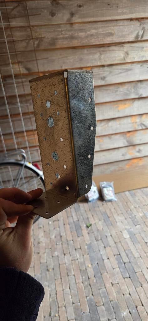12 Balkdragers 71 x 171 mm - Verzinkt, Ophalen of Verzenden, Gebruikt, 100 tot 250 mm, Overige typen