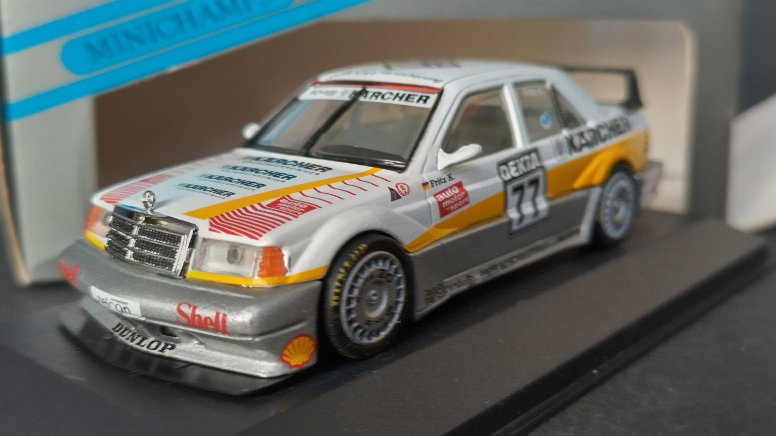 Mercedes 190 DTM AMG Karcher Kreuzpointer Minichamps Pol, Auto, Verzenden, ., Nieuw