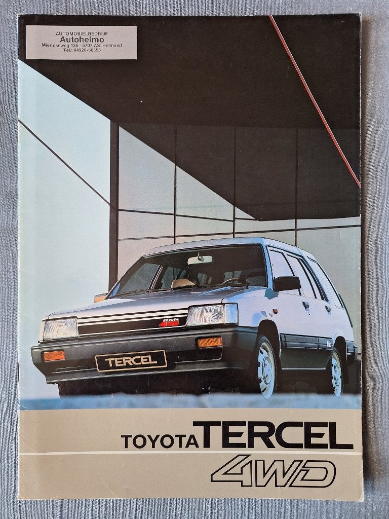 Brochure TOYOTA TERCEL 4WD - 1983 Engels, Verzenden, Gelezen, Toyota