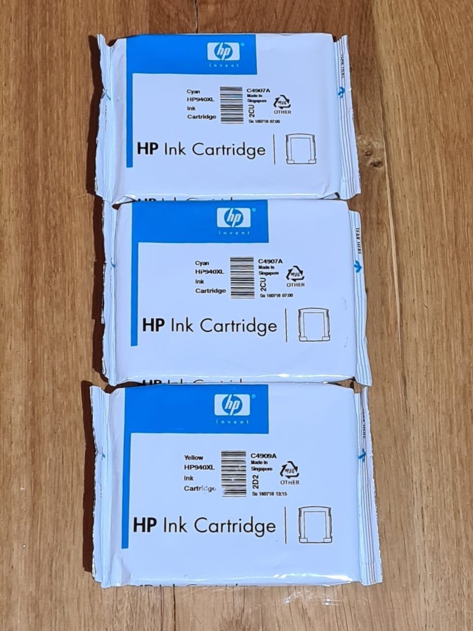 HP inktcartridge cyaan HP940XL 3 stuks, Computers en Software, Printerbenodigdheden, Ophalen of Verzenden, Nieuw, Cartridge