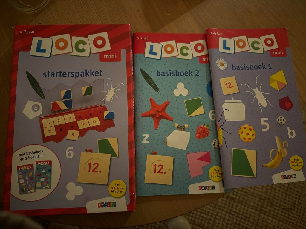 Mini Loco starterspakket 4-7 jaar met 2 basisboekjes, Ophalen, Zo goed als nieuw, Puzzelen