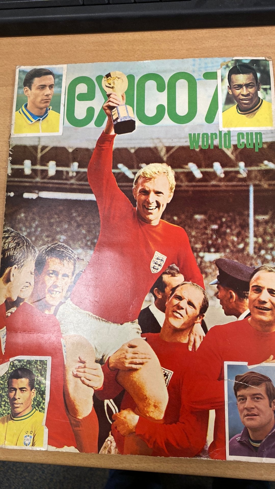World cup mexico 70 voetbal, Ophalen of Verzenden, Gebruikt, Buitenlandse clubs, Poster, Plaatje of Sticker