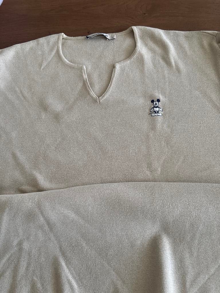 Donaldson Beige Trui met Mickey Mouse - Maat XL, Ophalen of Verzenden, Zo goed als nieuw, Maat 46/48 (XL) of groter, Beige