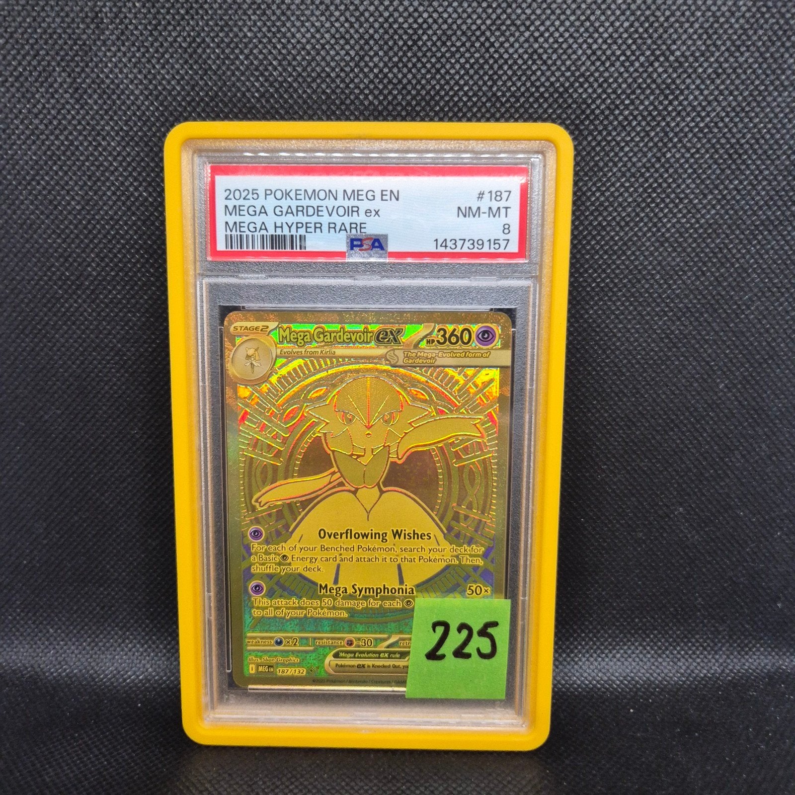 Mega Gardevoir ex Mega Hyper Rare Meg En PSA 8, Ophalen of Verzenden