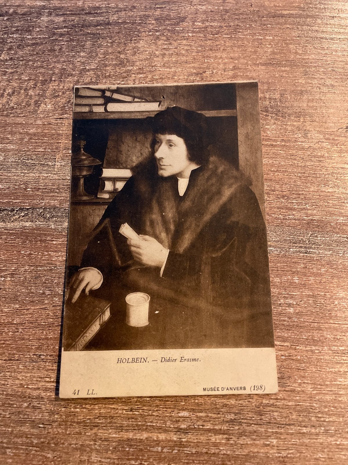 Oude ansichtkaart: Holbein - Didier Erasme, Museum Antwerpen, Ophalen of Verzenden, Voor 1920, Gelopen, Politiek en Historie