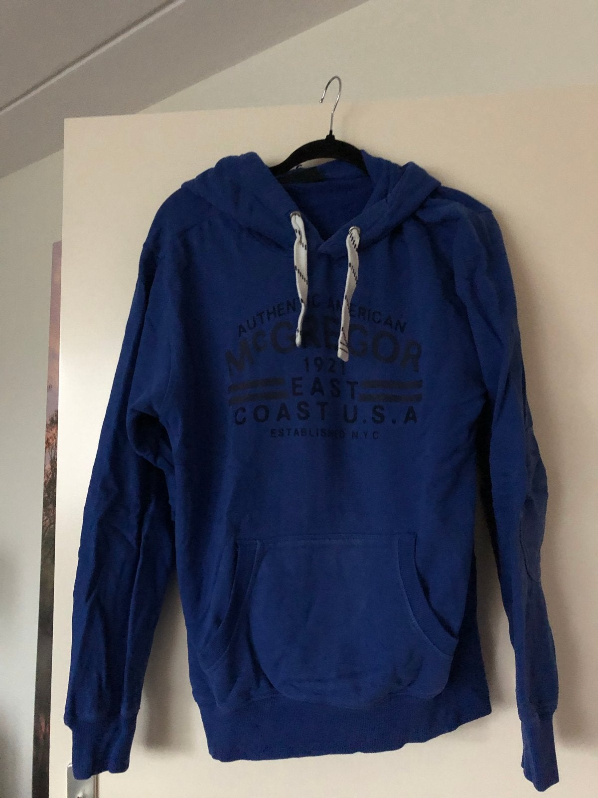 McGregor blauwe hoodie maat L, Ophalen of Verzenden, Gedragen, Maat 52/54 (L), Blauw