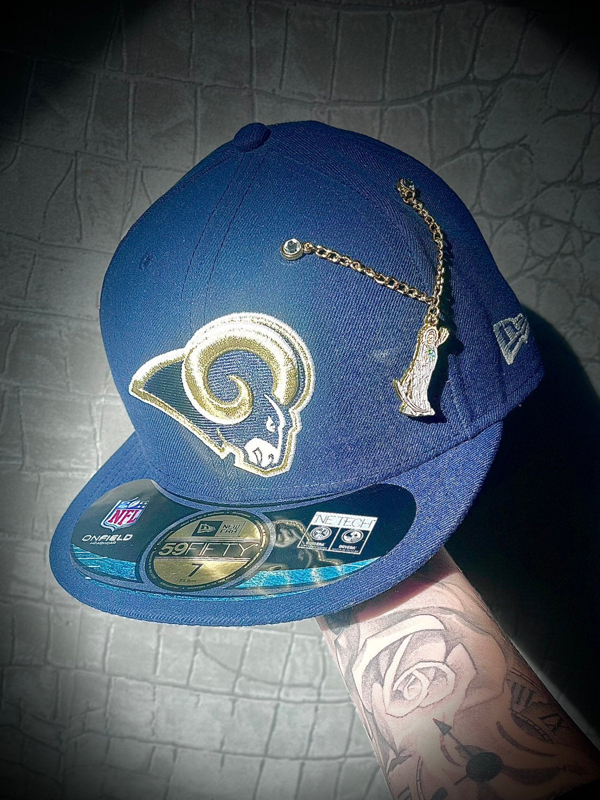 Custom New Era 59FIFTY Fitted Cap – 7  (55.8)CM, Ophalen of Verzenden, Nieuw, 57 cm (M, 7⅛ inch) of minder, Pet