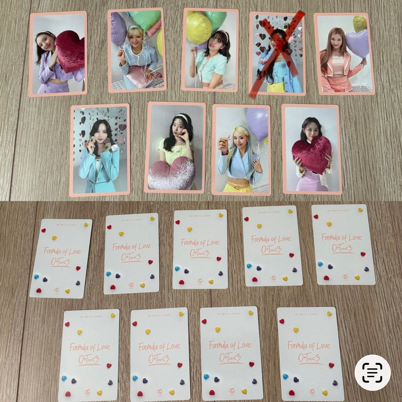 Twice photocard set, Verzenden, Zo goed als nieuw, Foto of Kaart