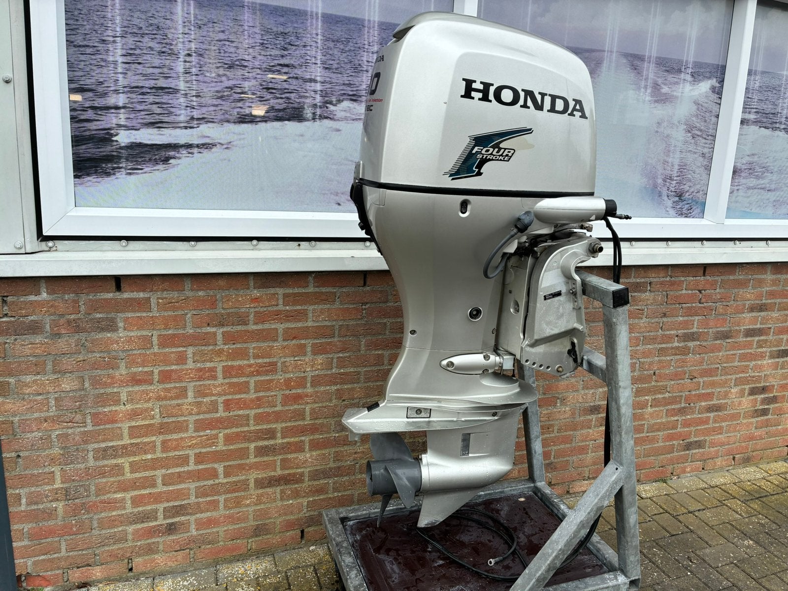 Honda 90 pk 4 takt EFI, Powertrim , bj 2010 Vaarklaar, Gebruikt, Elektrische start, Mercury, Ophalen of Verzenden