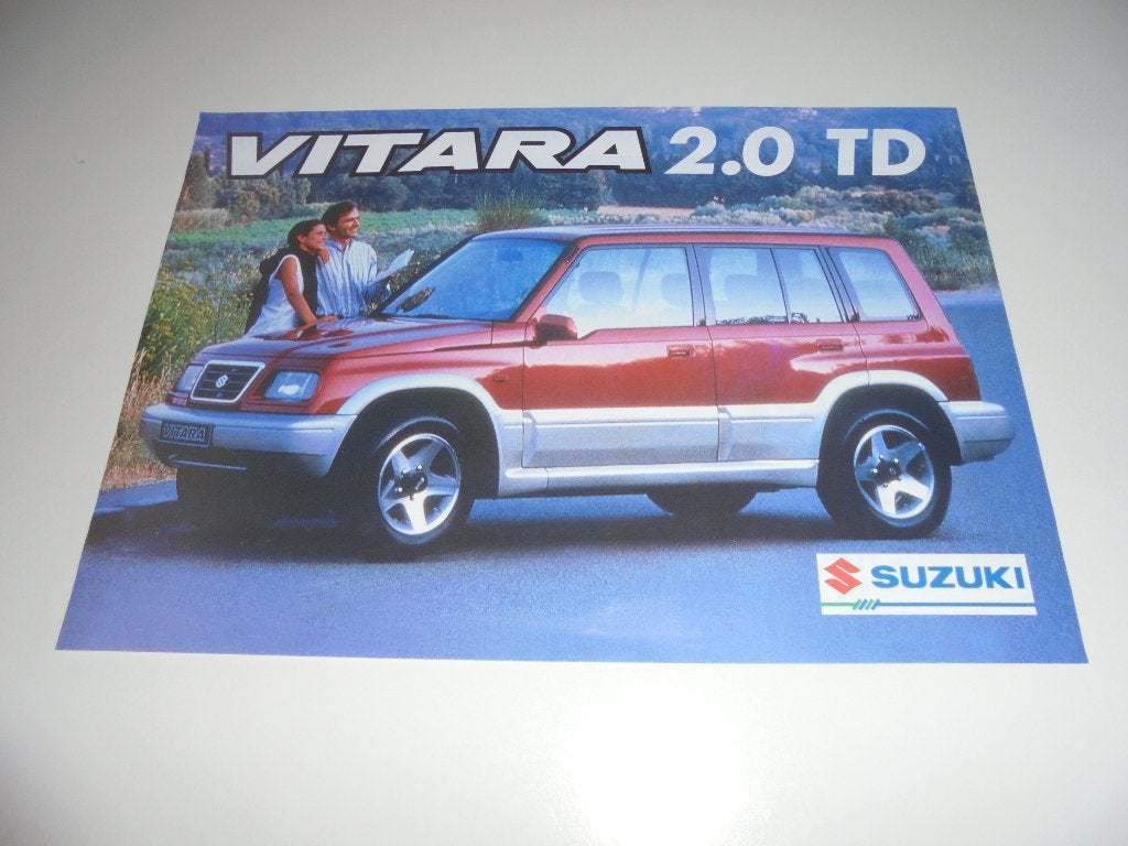 leaflet Suzuki Vitara 2.0 TD  1997, Ophalen of Verzenden, Zo goed als nieuw, Overige merken