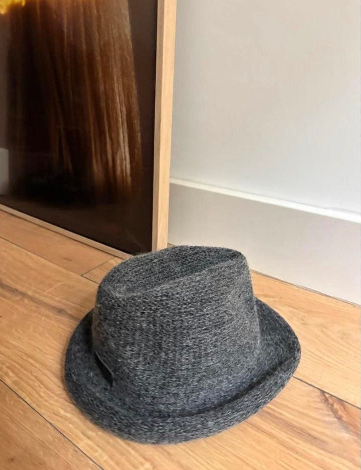 Strenesse blue mohair mix hoed, grijze antraciet wollen hoed, Kleding | Dames, Hoeden en Petten, Ophalen of Verzenden, Zo goed als nieuw