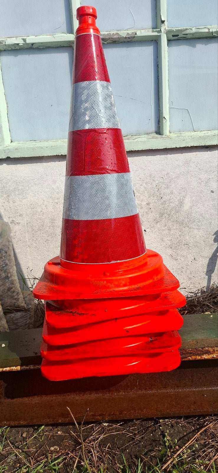 Verkeerskegel - stapel van 5, Doe-het-zelf en Verbouw, Ophalen, Gebruikt