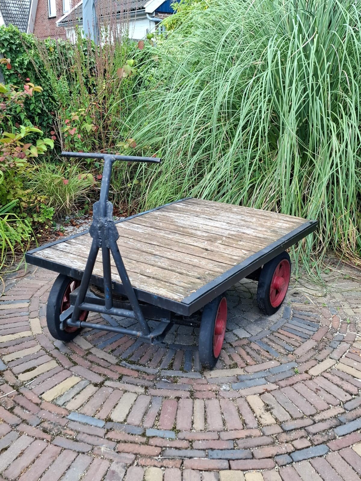 Vintage Industriële Transportkar, Ophalen