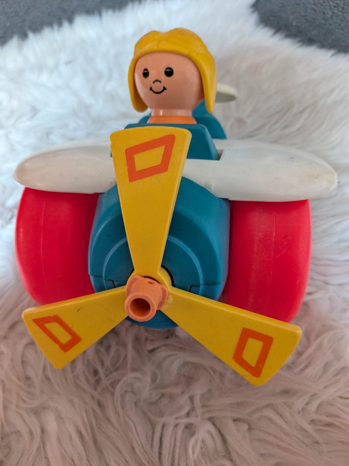 Vintage Fisher-Price vliegtuig met piloot, Ophalen of Verzenden