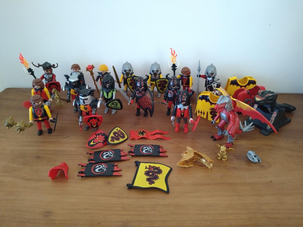 Playmobil draken ridders grote set met draak en accessoires, Ophalen of Verzenden, Zo goed als nieuw, Complete set