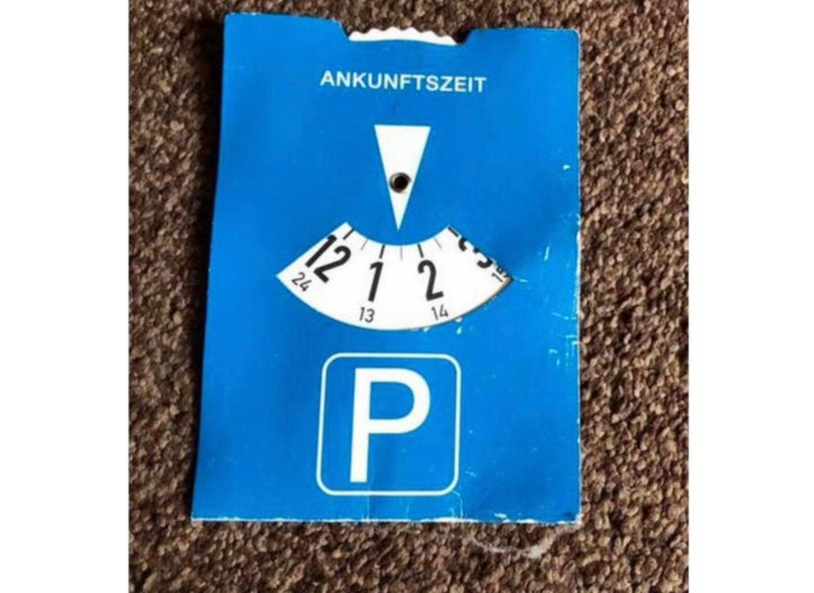 Blauwe parkeerschijf 🌺 Blauwe Zonekaart, Auto diversen, Ophalen of Verzenden, Zo goed als nieuw