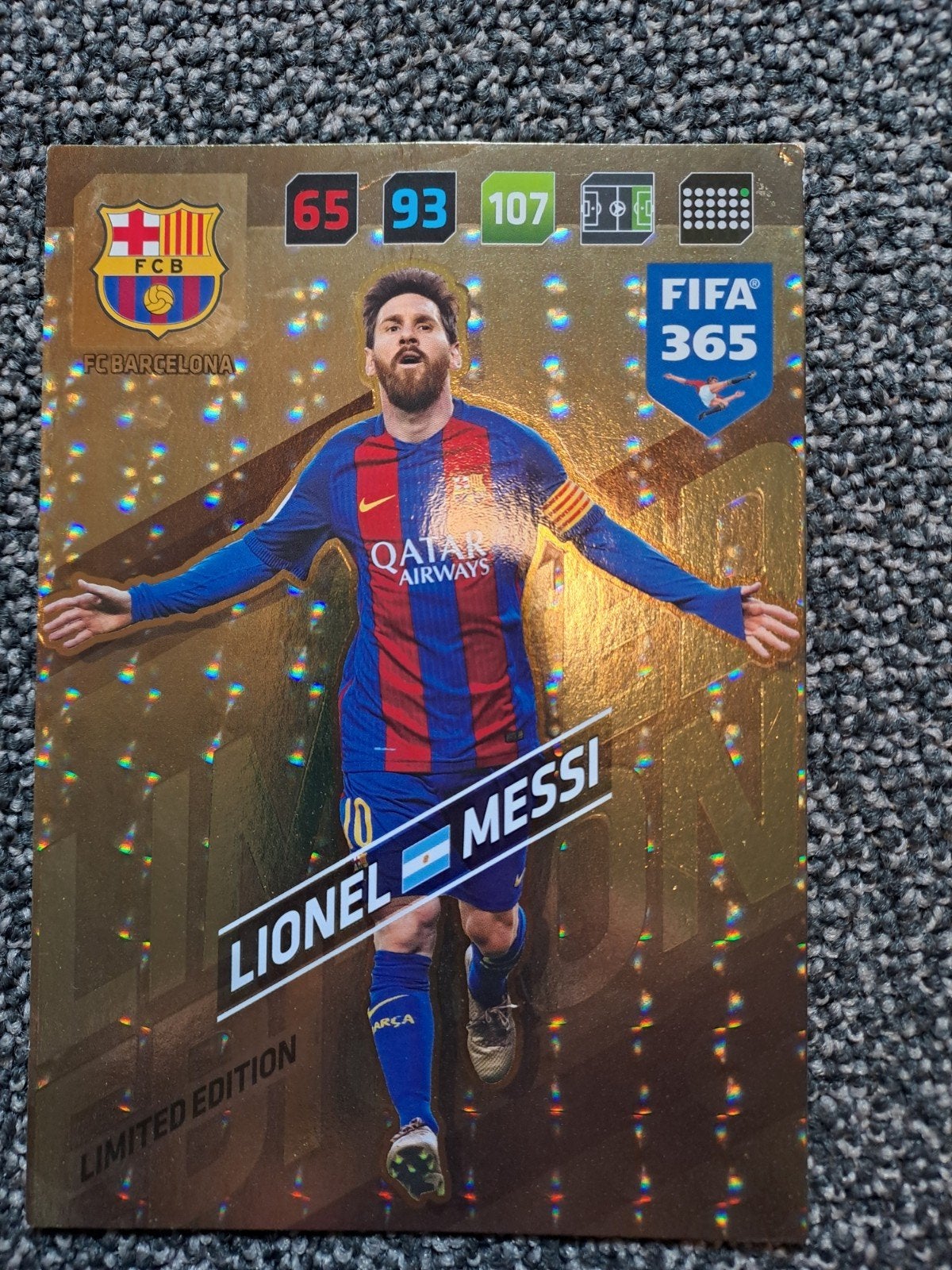 FIFA 365 Adrenalyn XL 2017 Limited Edition Lionel Messi, Ophalen of Verzenden