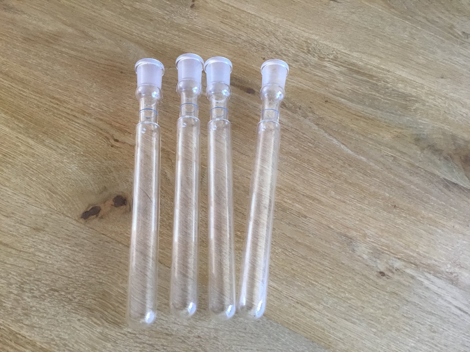 4 glazen reageer buizen, Ophalen of Verzenden
