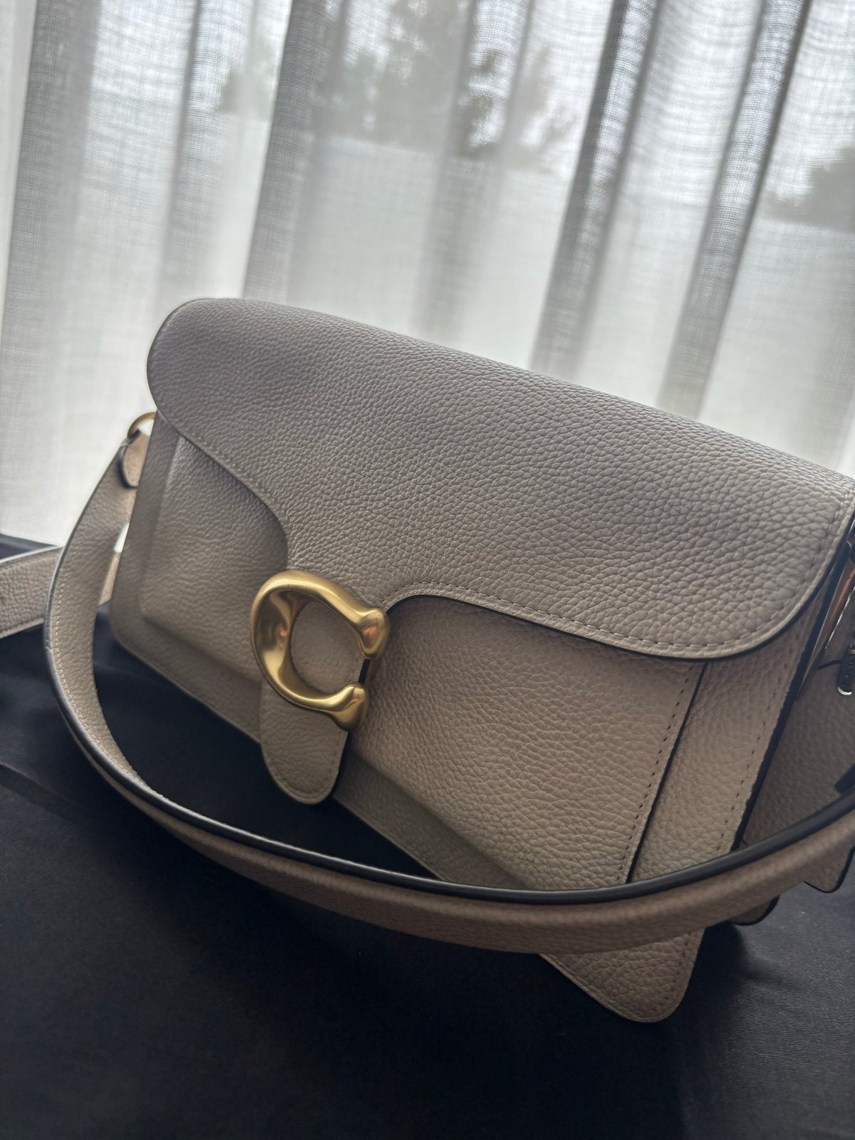 Originele Coach Tabby 26 Chalk, Ophalen of Verzenden, Zo goed als nieuw, Beige, Schoudertasje