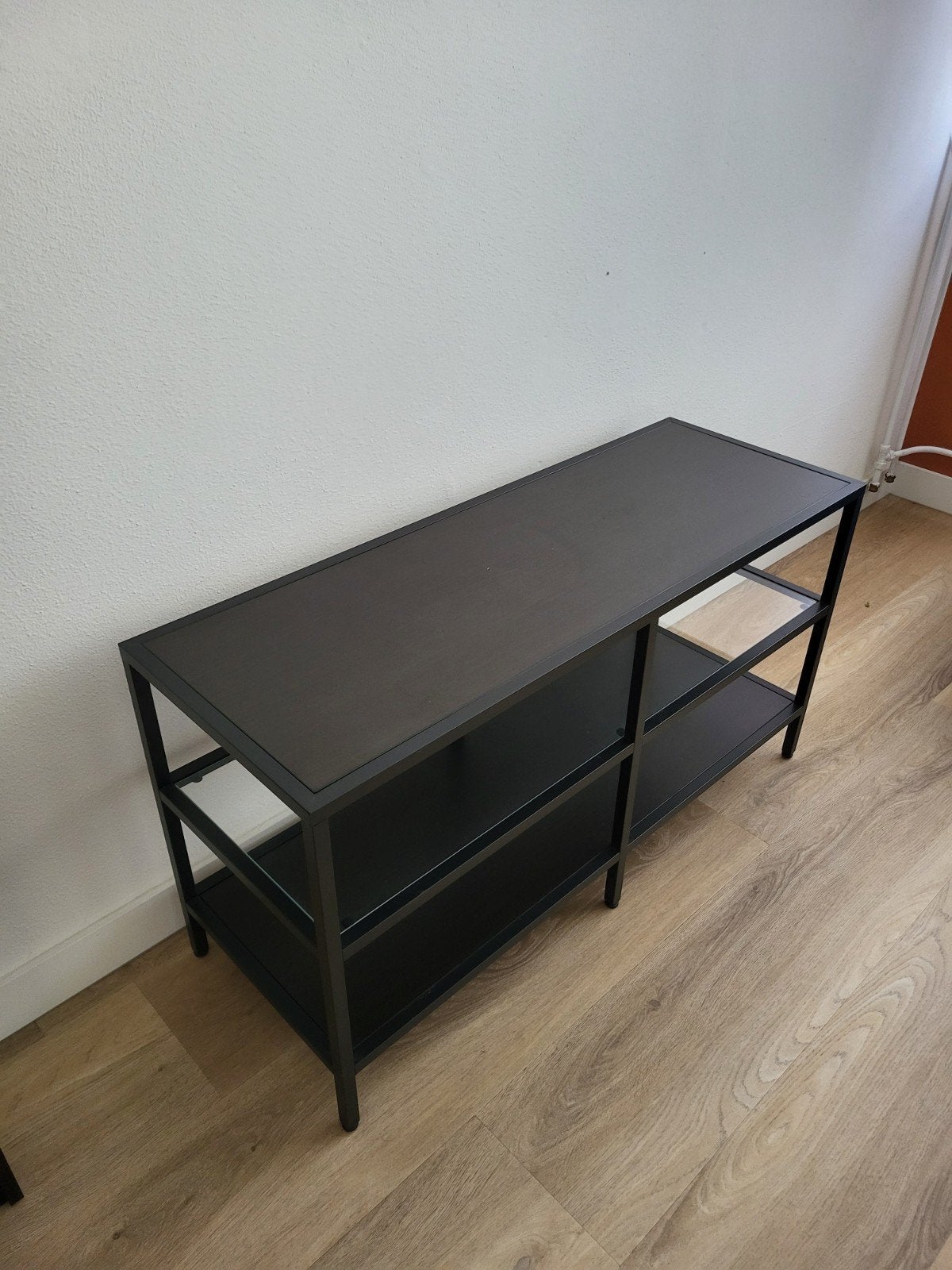IKEA VITTSJÖ tv-meubel, Ophalen, Gebruikt, 100 tot 150 cm, Glas