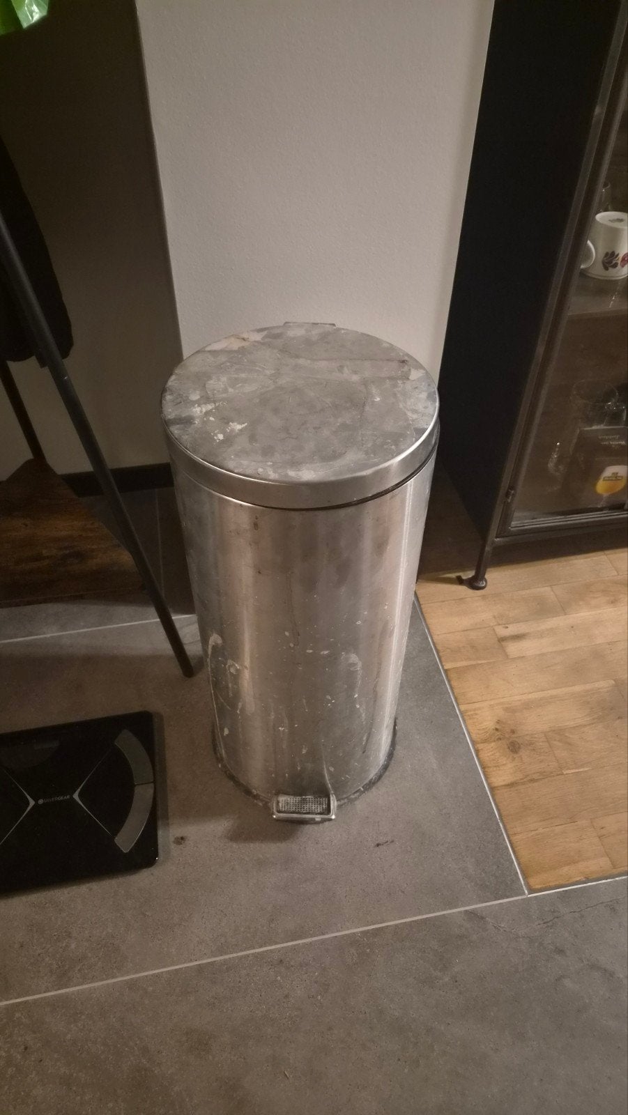 Metalen pedaalemmer - Gebruikt, Ophalen, Gebruikt, Metaal, Met pedaal