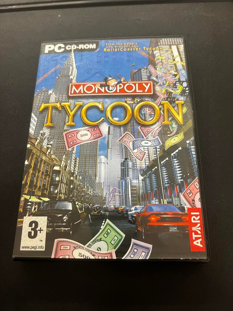 Monopoly Tycoon PC CD-ROM - Bouw je eigen Monopoly-stad!, Gebruikt, 1 speler, Ophalen of Verzenden, Vanaf 3 jaar