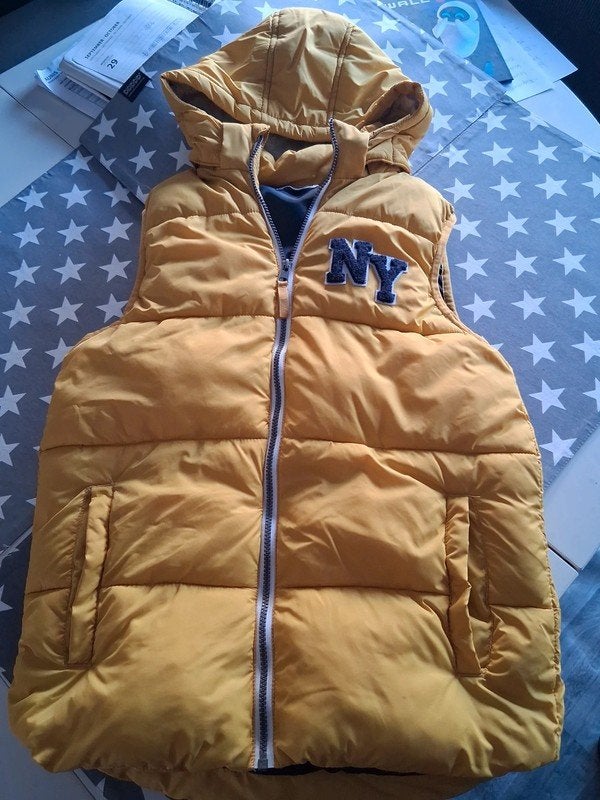 gele bodywarmer H&M maat 170, Jongen of Meisje, H&M, Ophalen of Verzenden, Overige typen