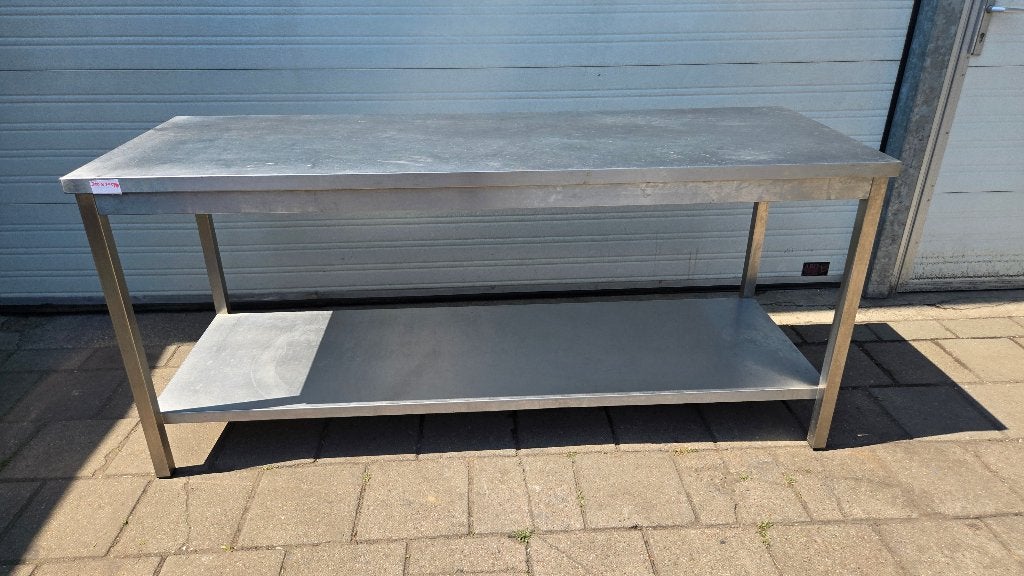 Werktafel RVS | 200 x 70 x 89, Ophalen, Gebruikt, 50 tot 100 cm, Minder dan 100 cm