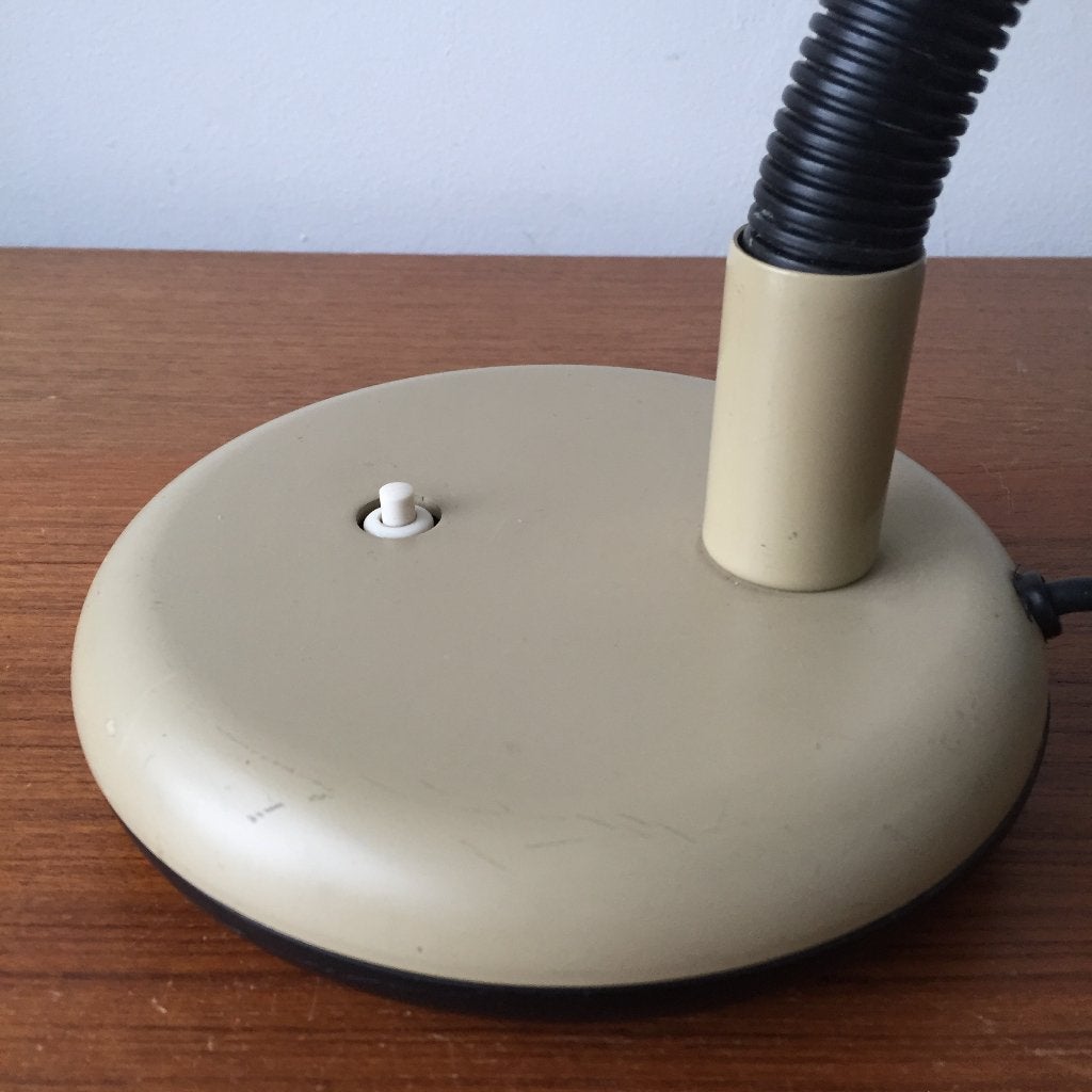 Vintage jaren 60 70 flexibele bureaulamp SIS, Kunststof, Ophalen of Verzenden, Zo goed als nieuw, Desk lamp