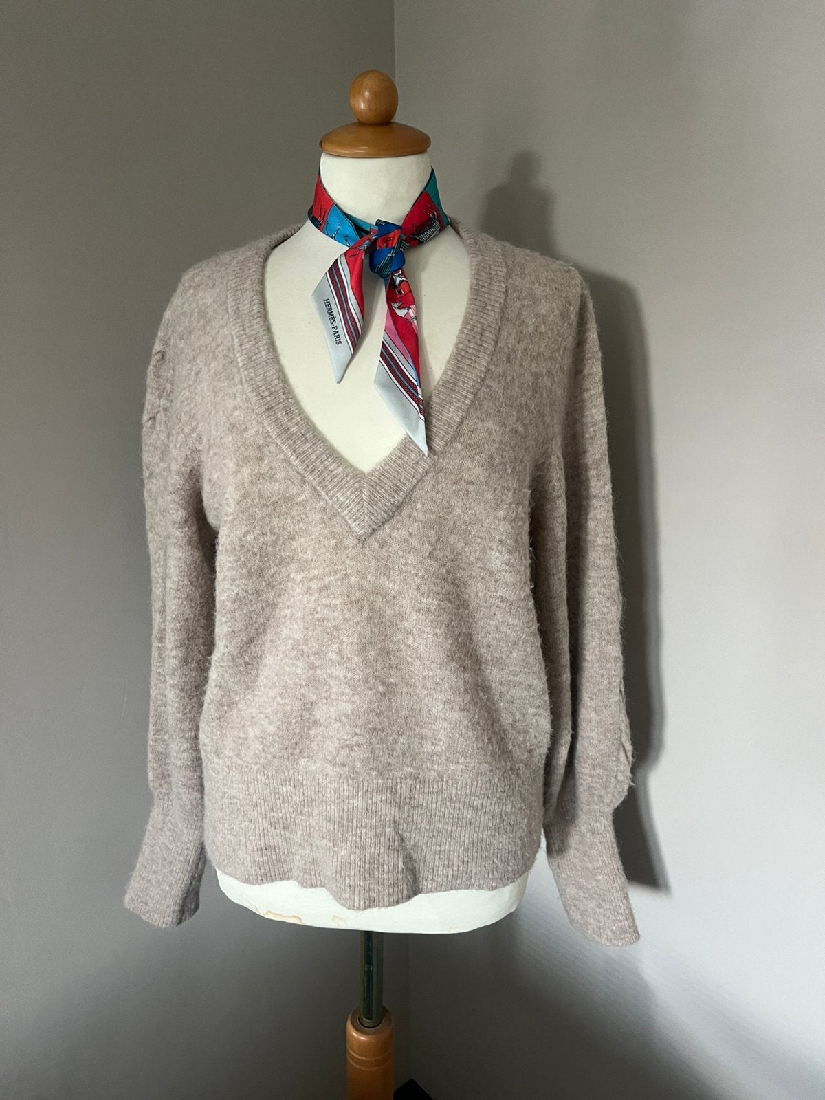 Dante6 wolblend trui beige mt M, Ophalen of Verzenden, Zo goed als nieuw, Maat 38/40 (M), Beige