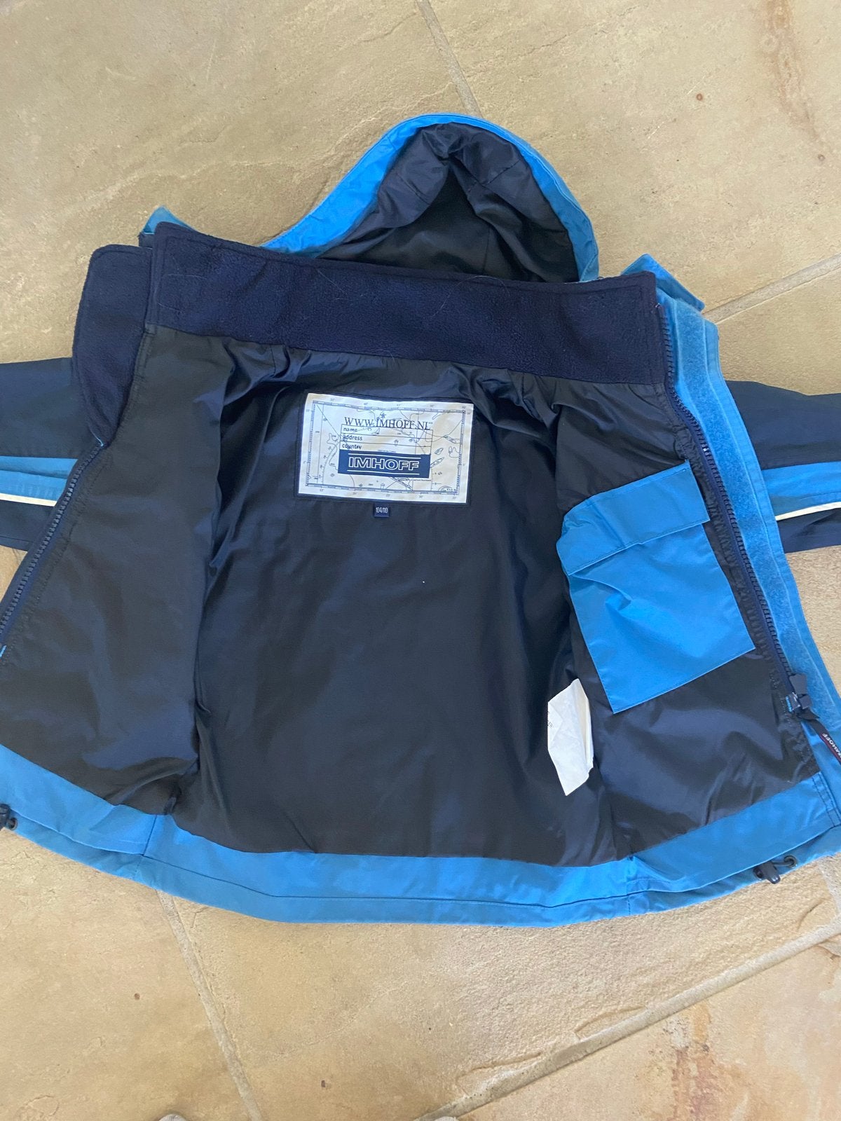 Imhoff- kinder zeiljas-blauw - Maat 104-110, Ophalen of Verzenden, Gebruikt