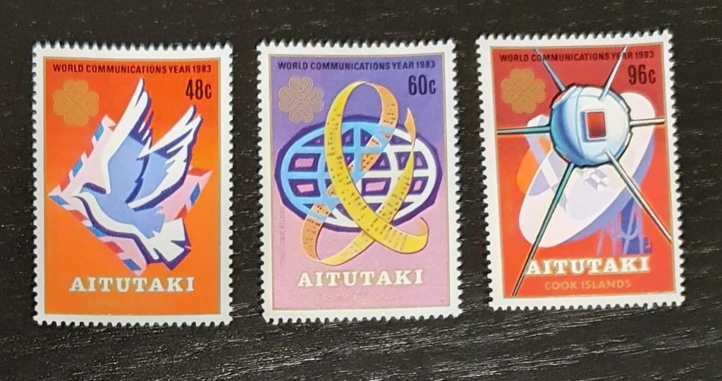 Aitutaki 1984 Communicatie Satelliet Michel 496-498 postfris, Verzenden, Postfris, Overige thema's