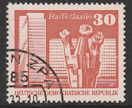 DDR 1973 1899 Thällmannplatz, Gest, Ophalen of Verzenden, DDR, Gestempeld