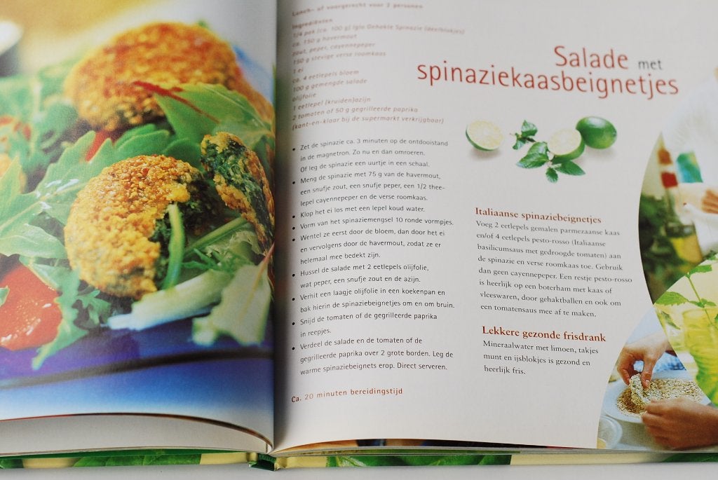 Spinazie! - Kookboek  Iglo 2000, Boeken, Verzenden, Zo goed als nieuw, Gezond koken, Nederland en België