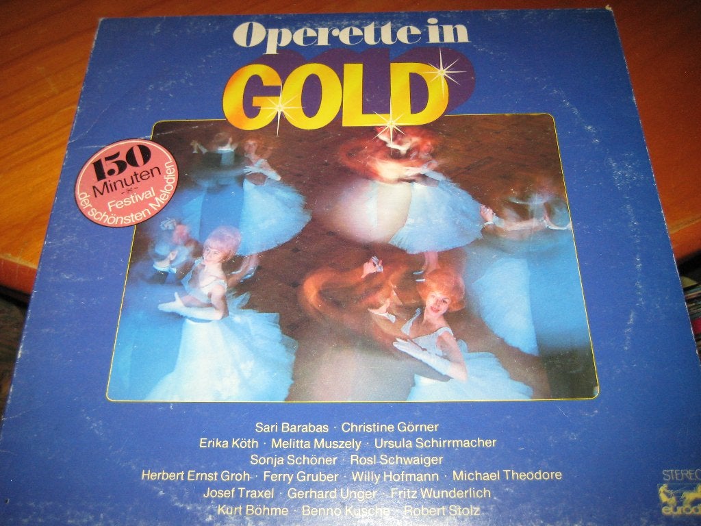 2 LPs, Operette in Gold, Ophalen of Verzenden, Romantiek, Zo goed als nieuw, 12 inch