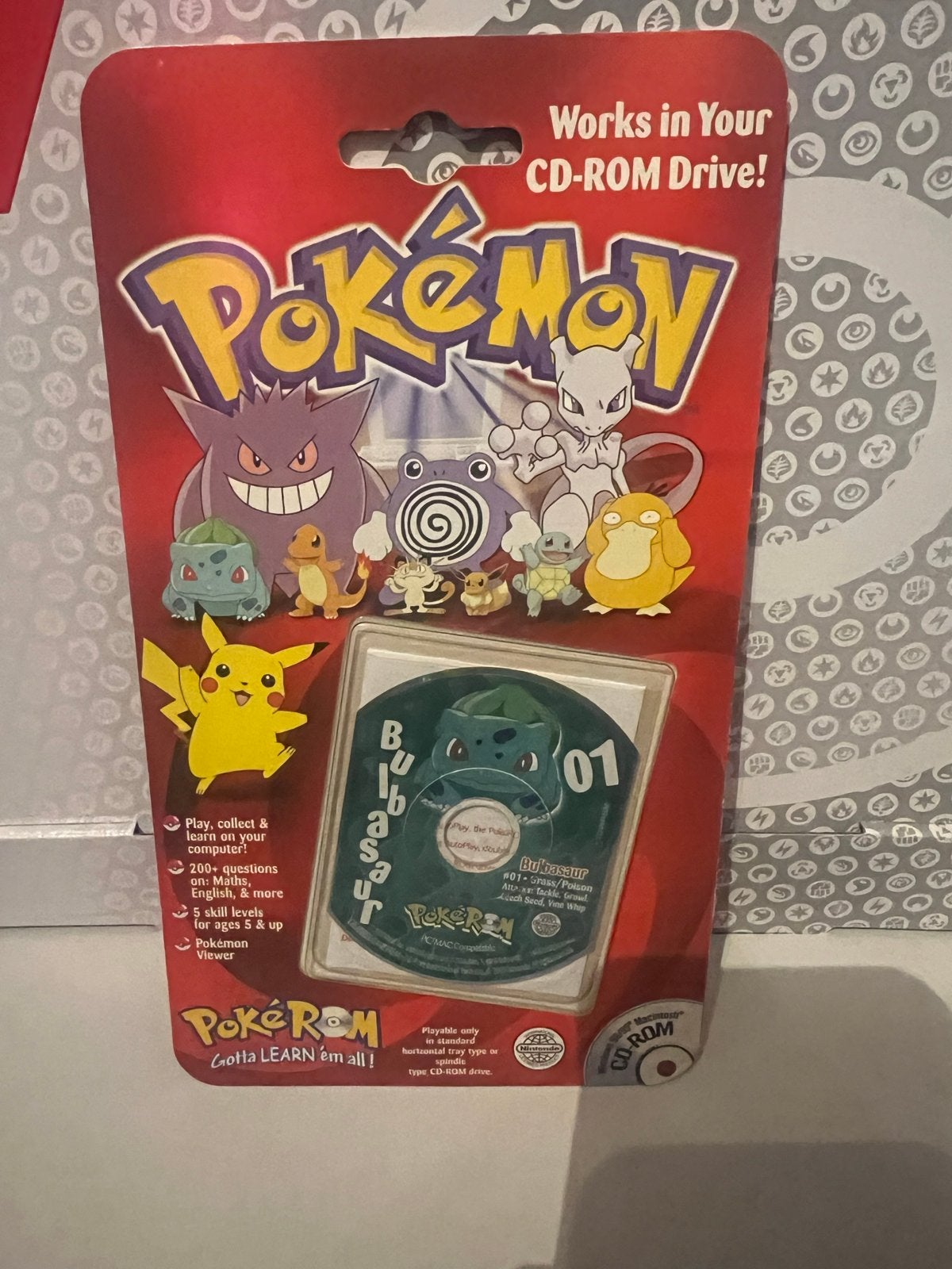 Pokémon Poke Rom CD-ROM Drive Bulbasaur - Premier Series, Puzzel en Educatief, 1 speler, Nieuw, Ophalen of Verzenden
