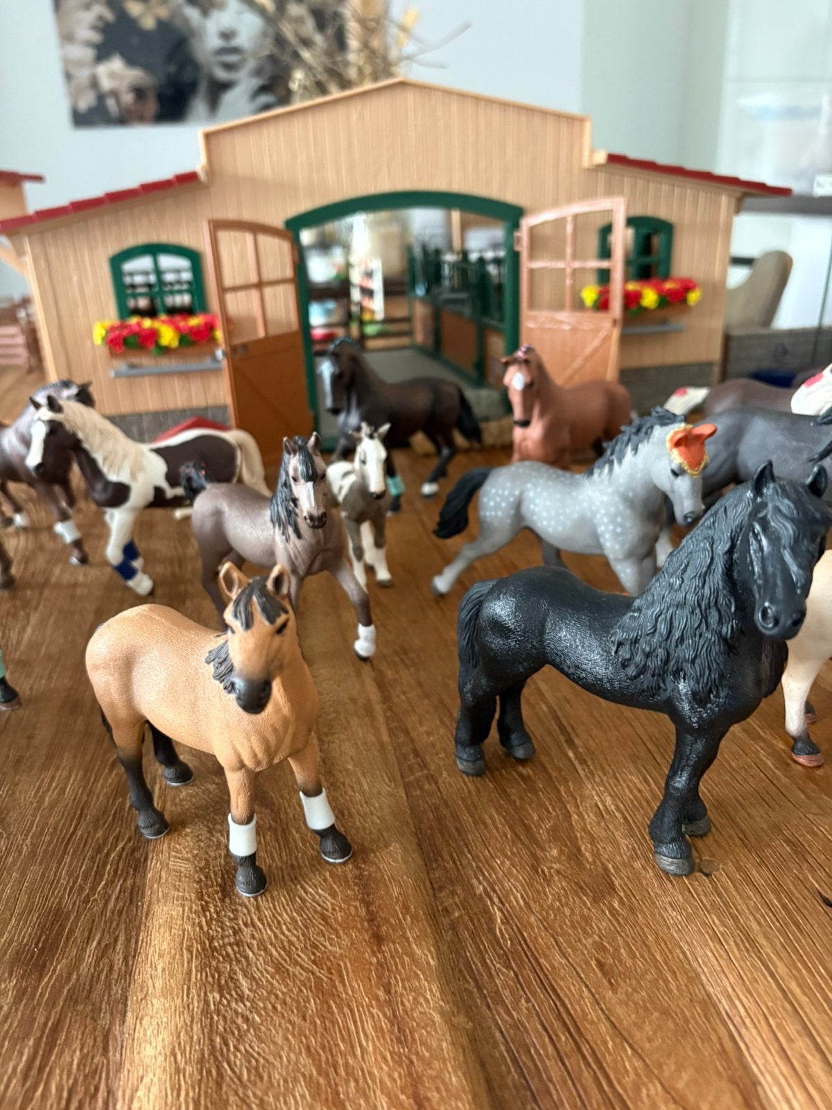 Schleich manege hele verzameling, Ophalen, Zo goed als nieuw, Paard, Beeldje of Figuurtje